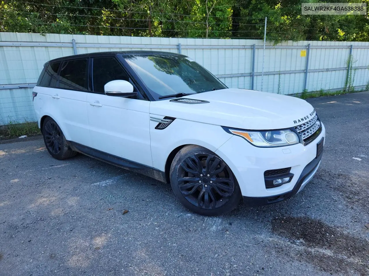 2016 Land Rover Range Rover VIN: SALWR2KF4GA638388 Lot: 60191426