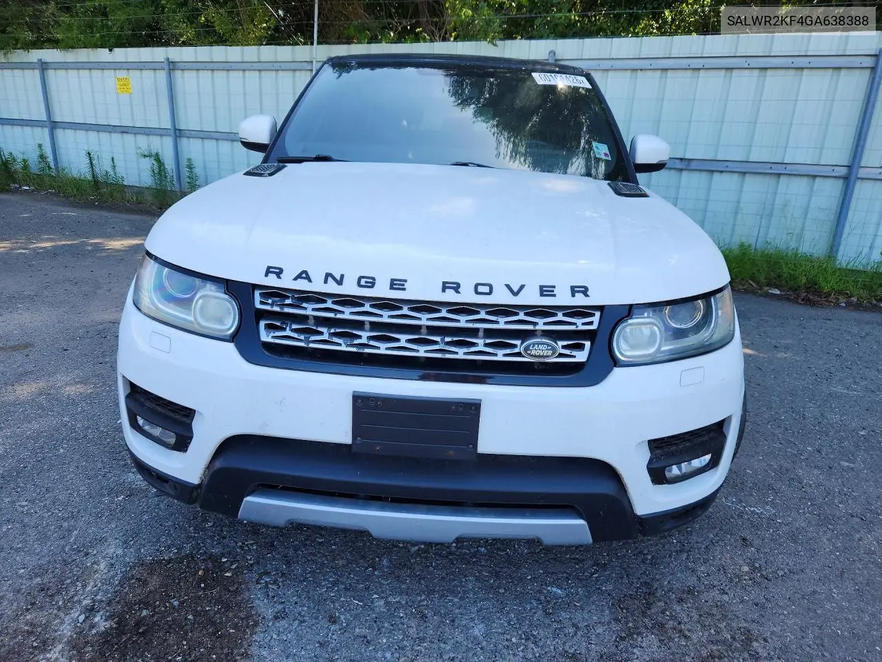 2016 Land Rover Range Rover VIN: SALWR2KF4GA638388 Lot: 60191426