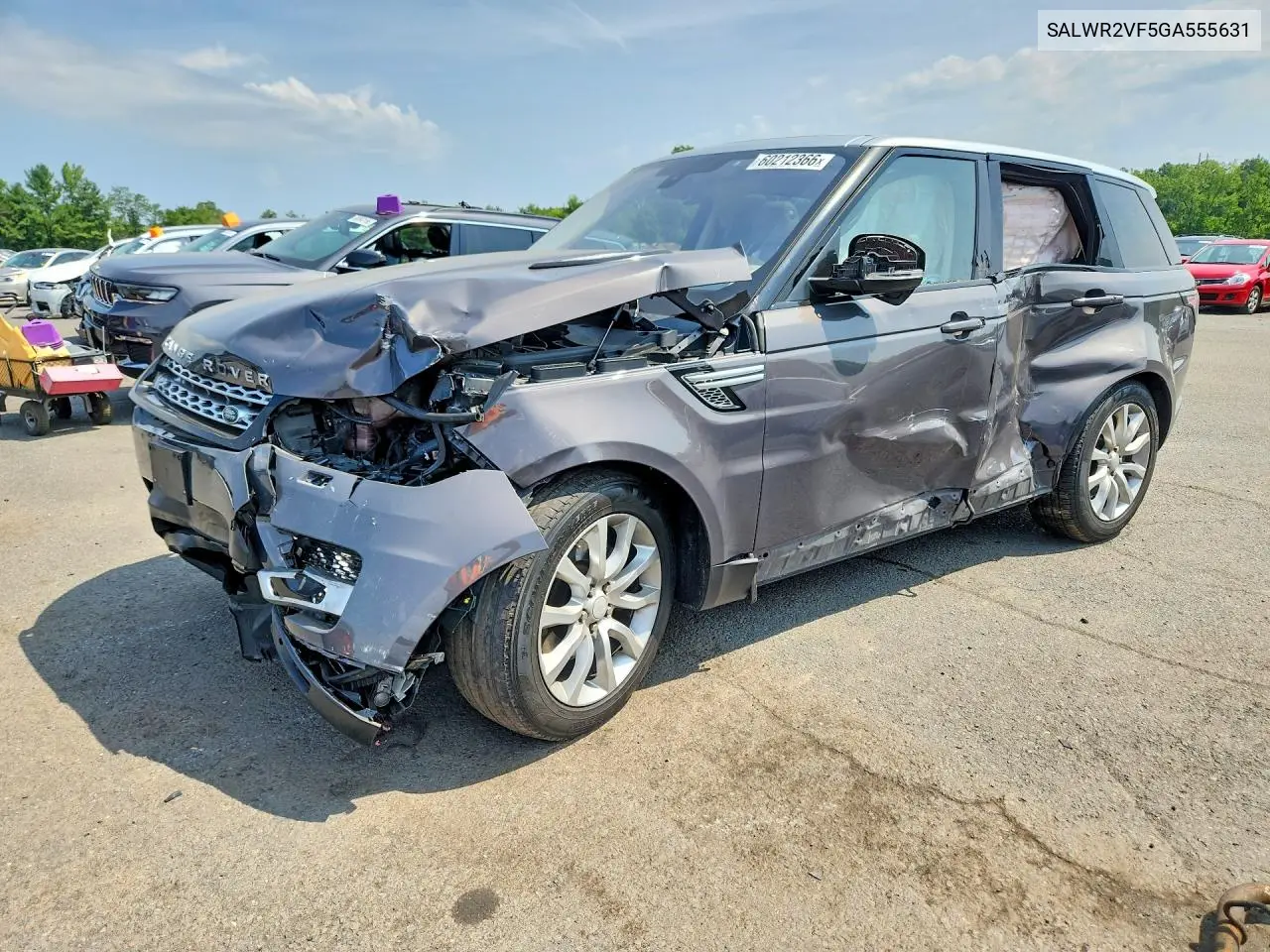 2016 Land Rover Range Rover Sport Hse VIN: SALWR2VF5GA555631 Lot: 60212366