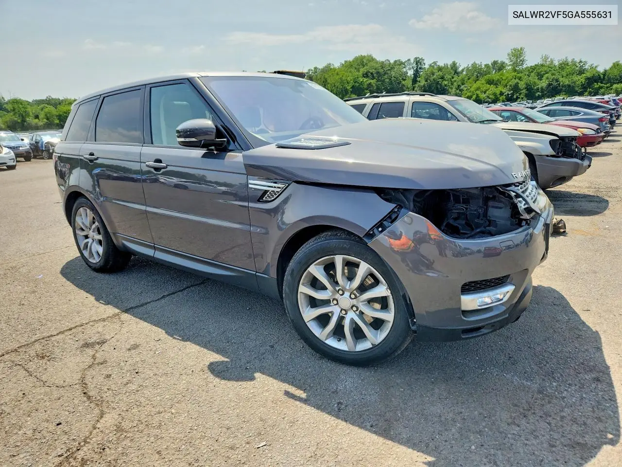 2016 Land Rover Range Rover Sport Hse VIN: SALWR2VF5GA555631 Lot: 60212366