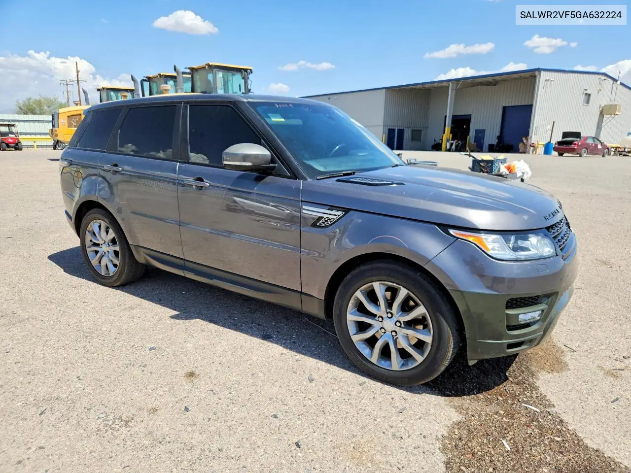 2016 Land Rover Range Rover Sport Hse VIN: SALWR2VF5GA632224 Lot: 60619496