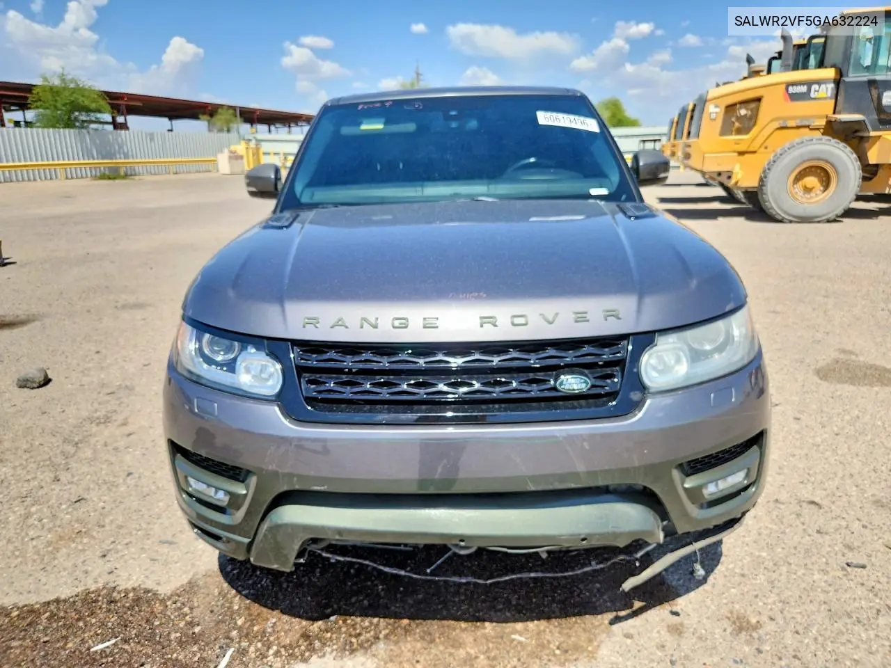 2016 Land Rover Range Rover Sport Hse VIN: SALWR2VF5GA632224 Lot: 60619496