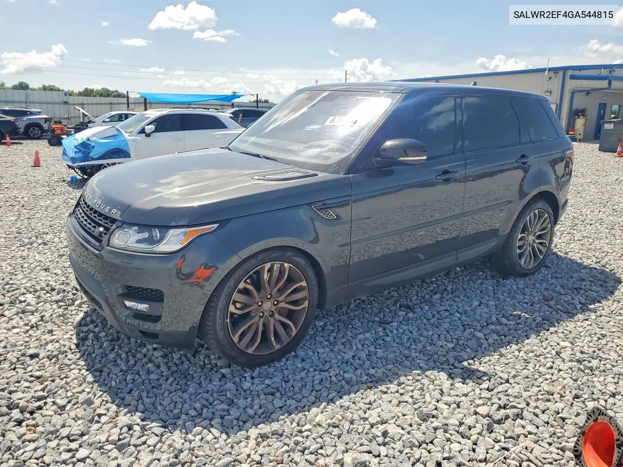 2016 Land Rover Range Rover Sport Sc VIN: SALWR2EF4GA544815 Lot: 60691676