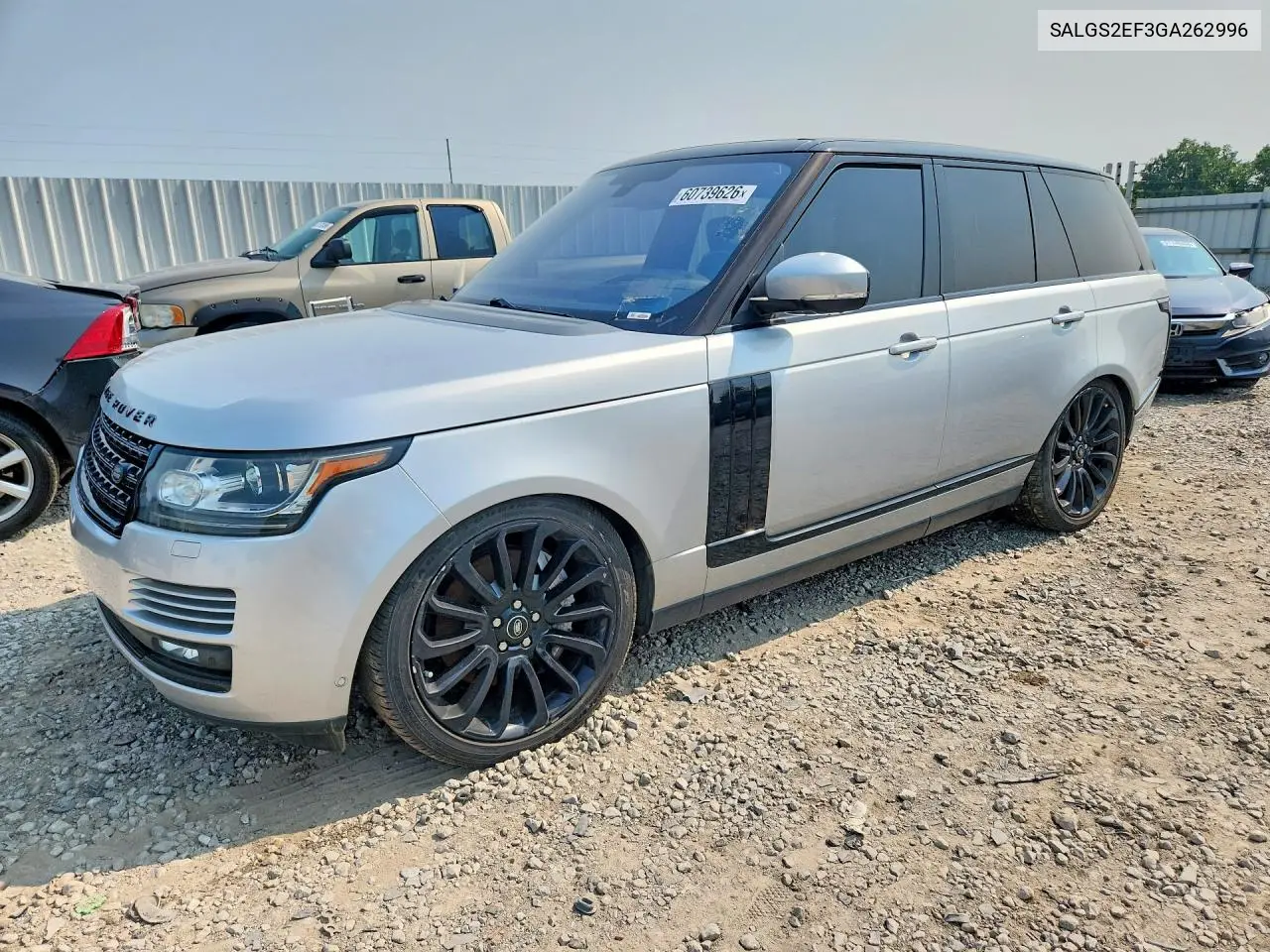 2016 Land Rover Range Rover Supercharged VIN: SALGS2EF3GA262996 Lot: 60739626