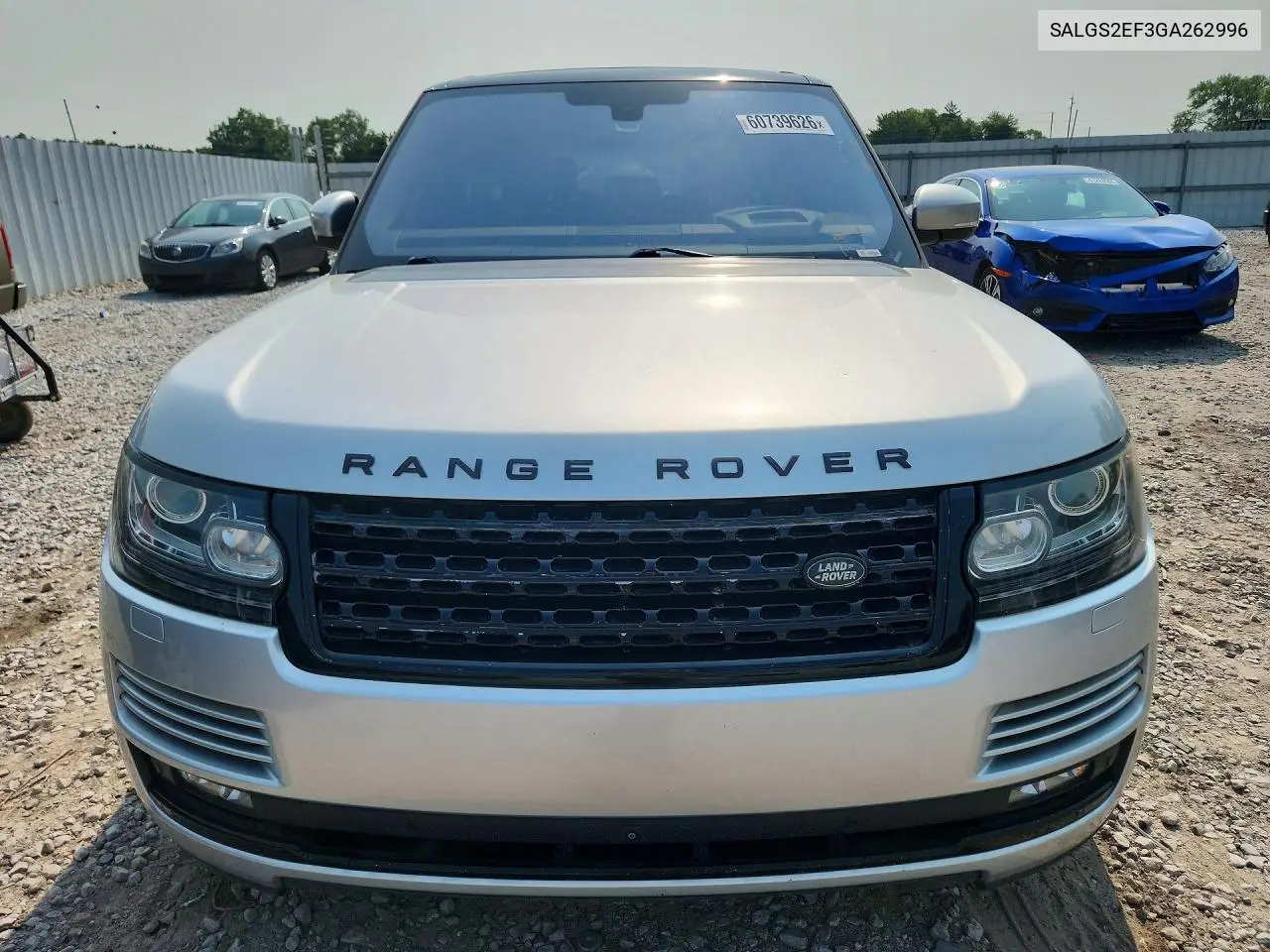 2016 Land Rover Range Rover Supercharged VIN: SALGS2EF3GA262996 Lot: 60739626