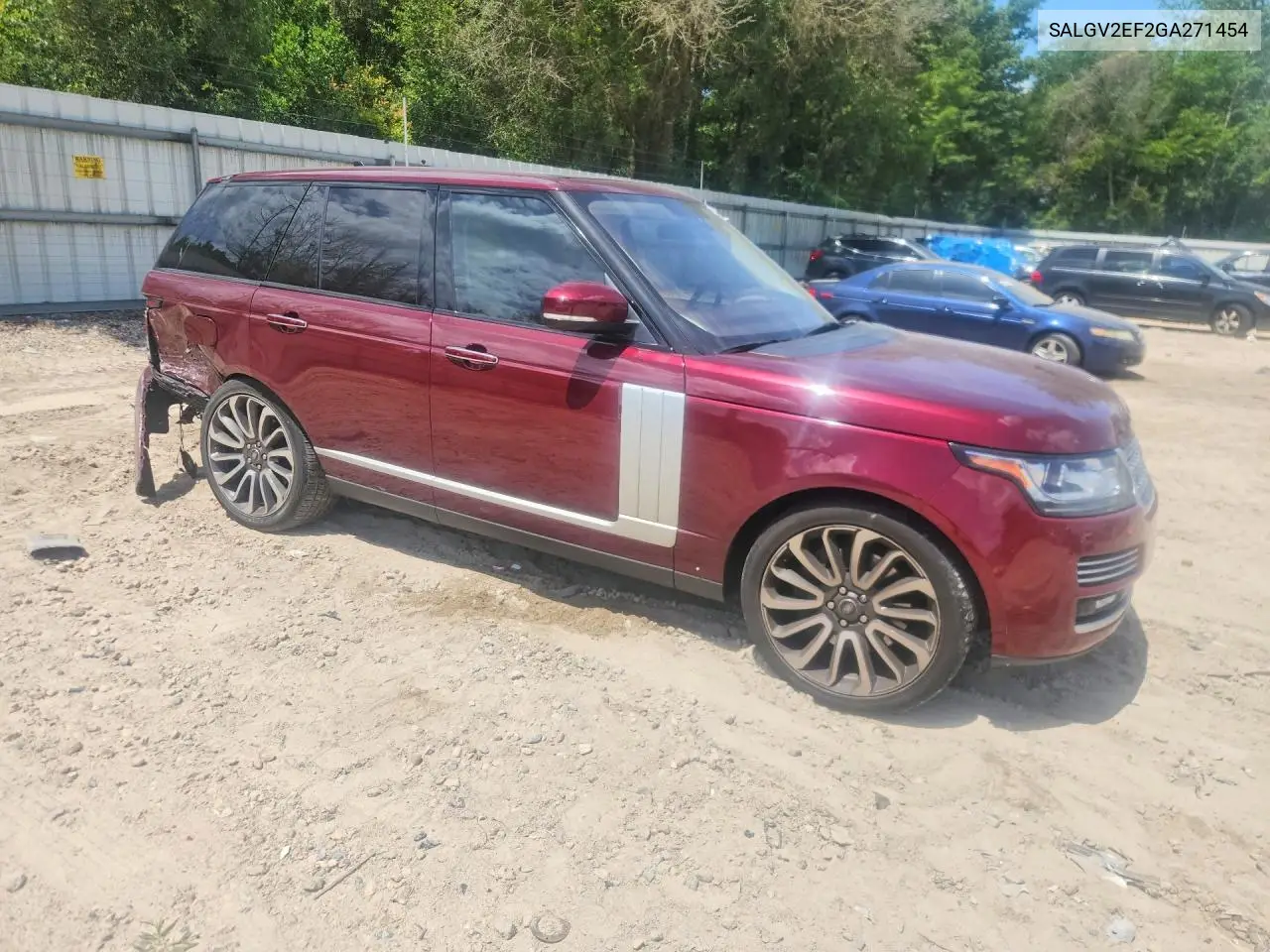 2016 Land Rover Range Rover Autobiography VIN: SALGV2EF2GA271454 Lot: 60767246