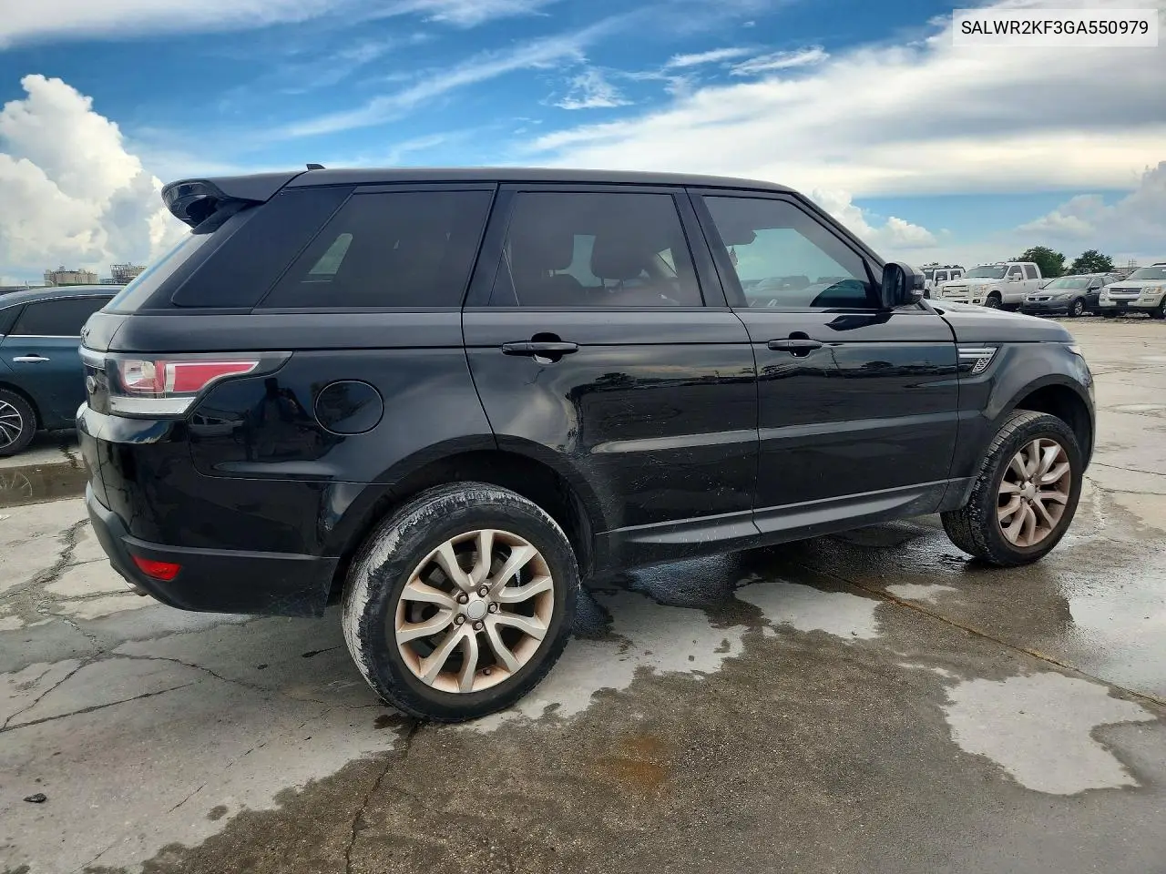 2016 Land Rover Range Rover Sport Hse VIN: SALWR2KF3GA550979 Lot: 60783566