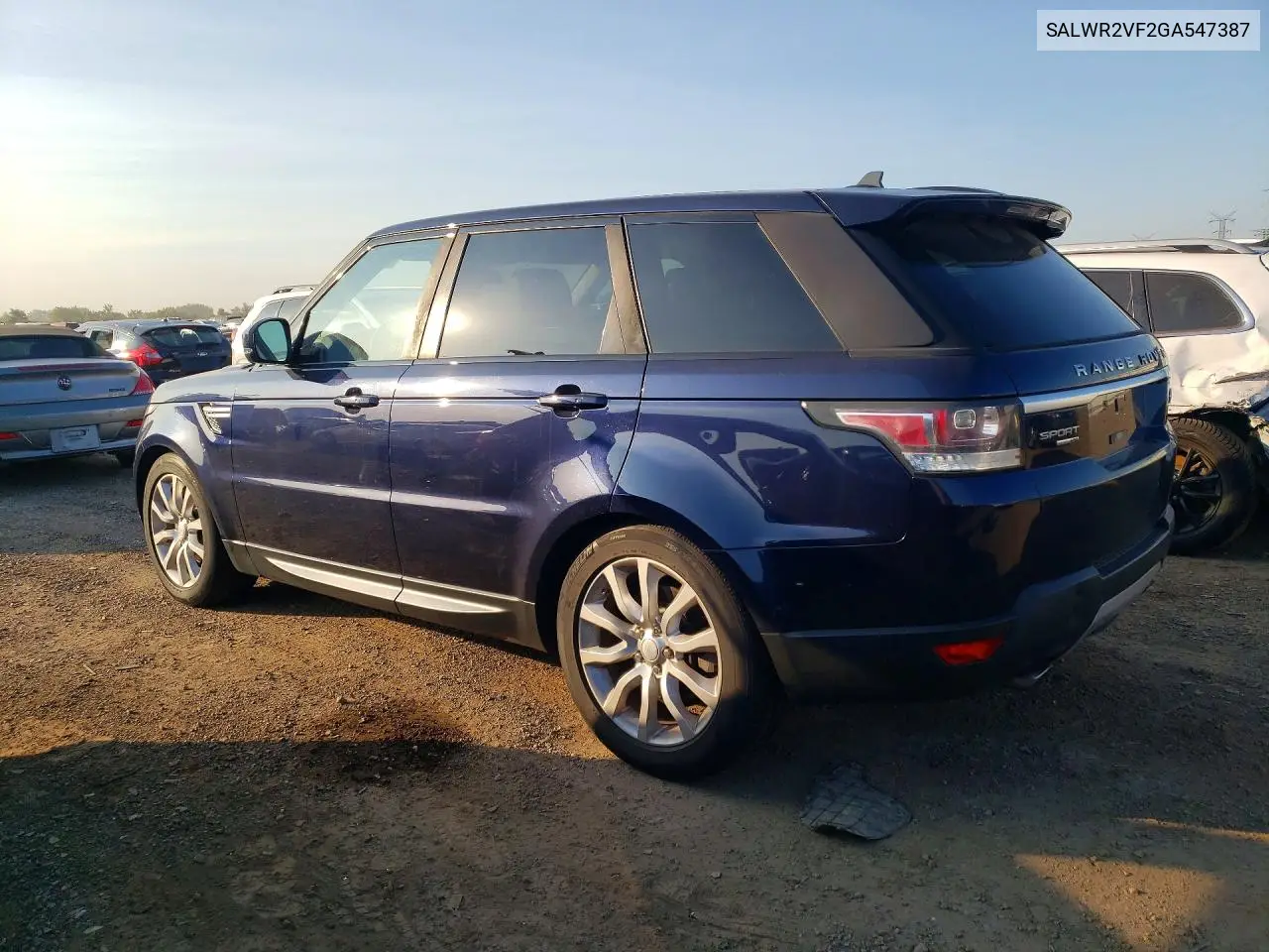 2016 Land Rover Range Rover Sport Hse VIN: SALWR2VF2GA547387 Lot: 60796716