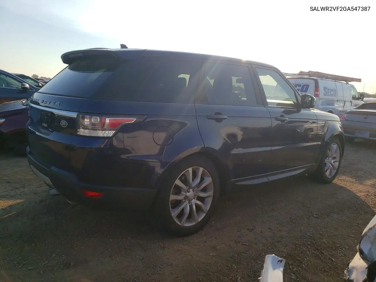 2016 Land Rover Range Rover Sport Hse VIN: SALWR2VF2GA547387 Lot: 60796716