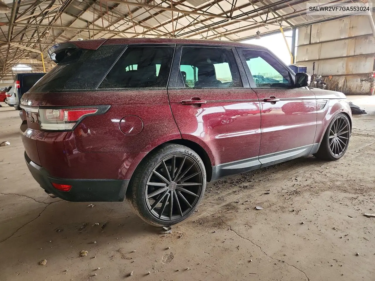 2016 Land Rover Range Rover Sport Hse VIN: SALWR2VF7GA553024 Lot: 60806096