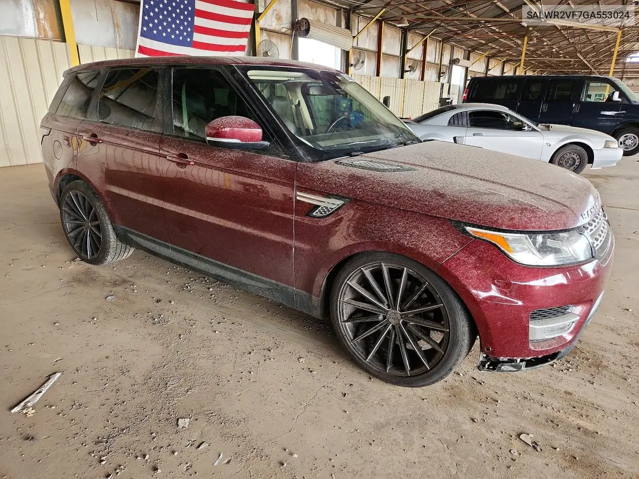 2016 Land Rover Range Rover Sport Hse VIN: SALWR2VF7GA553024 Lot: 60806096