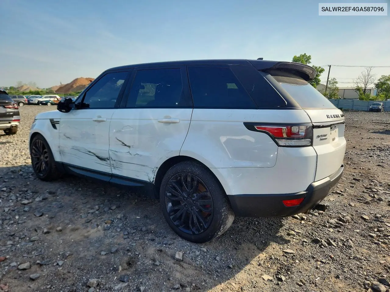 2016 Land Rover Range Rover Sport Sc VIN: SALWR2EF4GA587096 Lot: 60811786