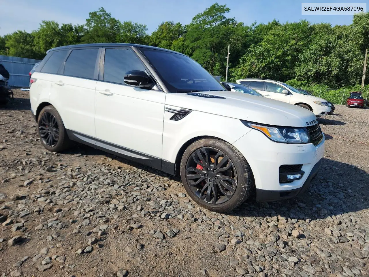 2016 Land Rover Range Rover Sport Sc VIN: SALWR2EF4GA587096 Lot: 60811786