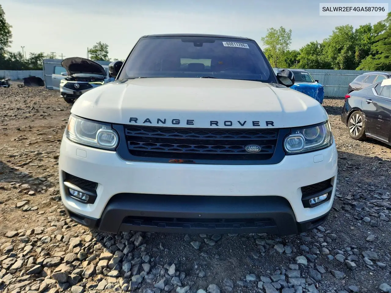 2016 Land Rover Range Rover Sport Sc VIN: SALWR2EF4GA587096 Lot: 60811786