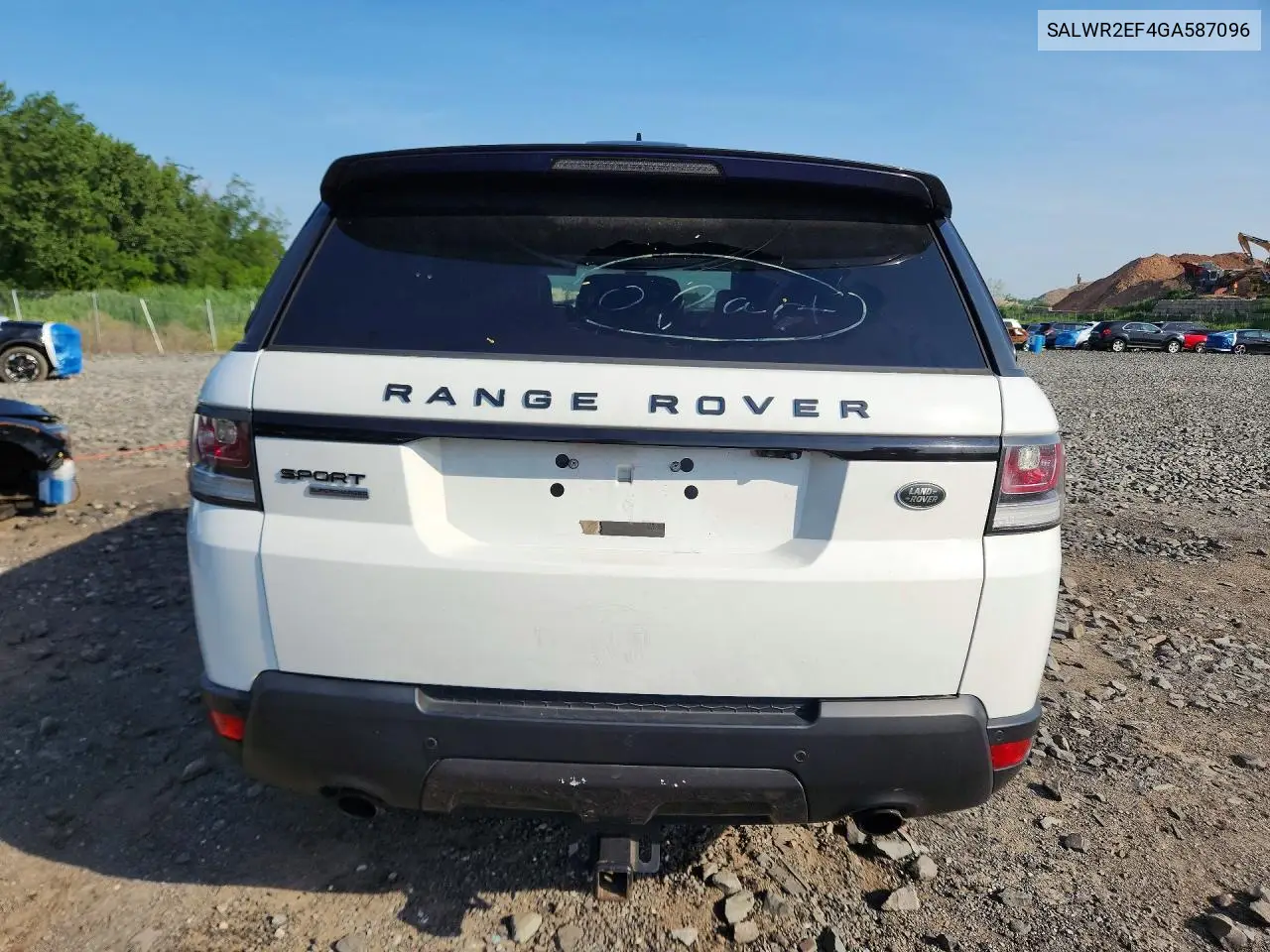 2016 Land Rover Range Rover Sport Sc VIN: SALWR2EF4GA587096 Lot: 60811786