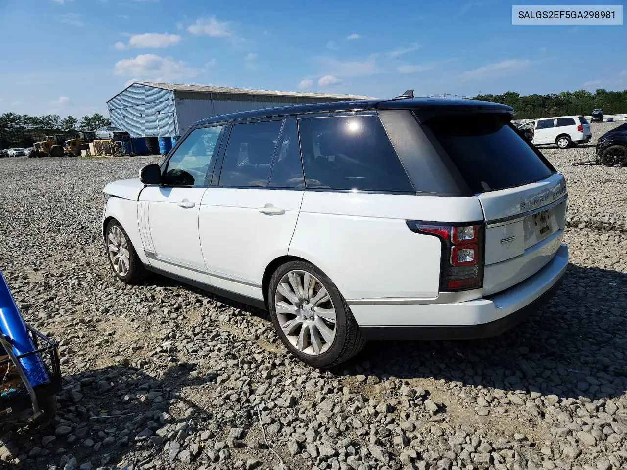 2016 Land Rover Range Rover Supercharged VIN: SALGS2EF5GA298981 Lot: 60842616