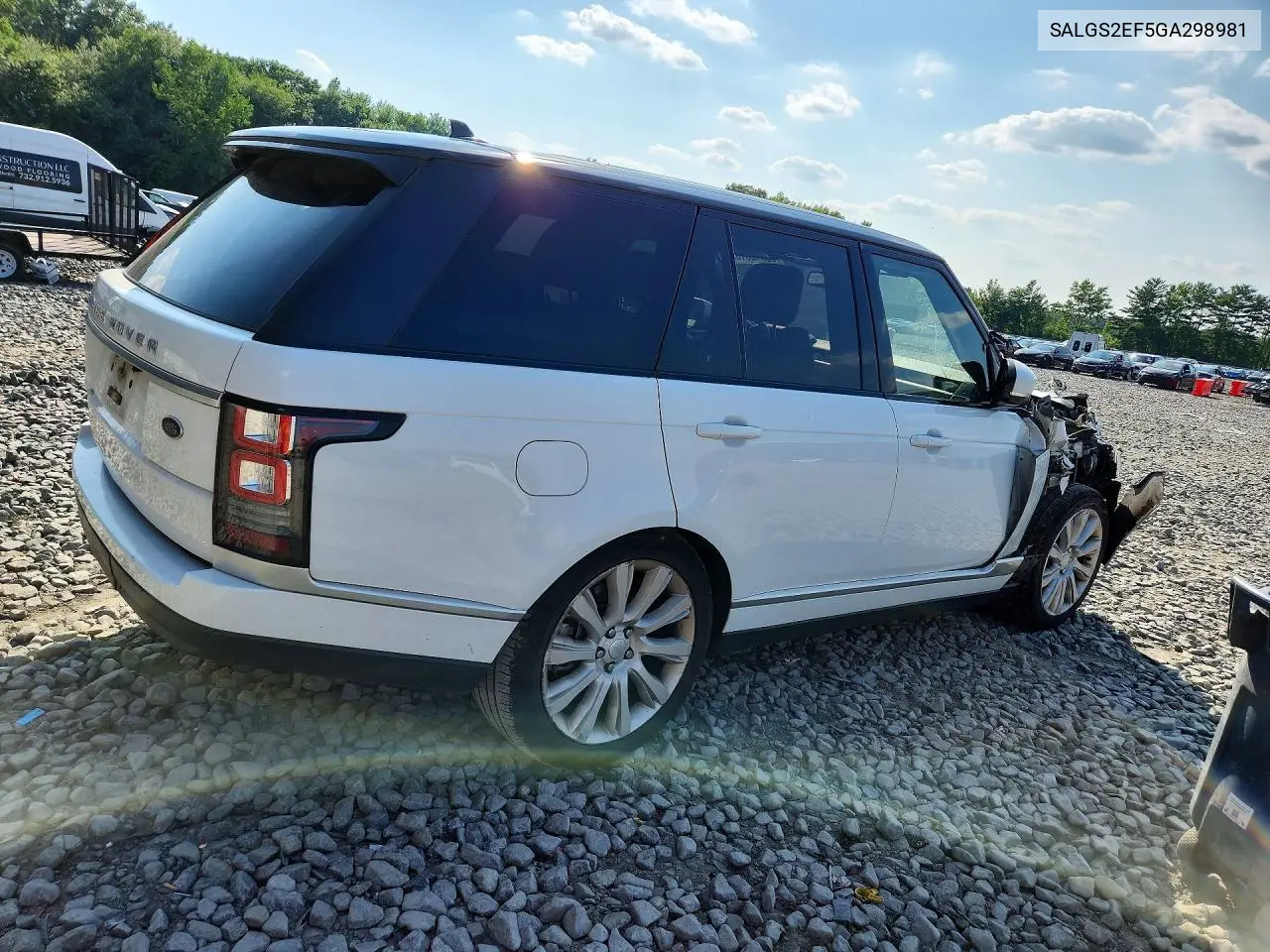 2016 Land Rover Range Rover Supercharged VIN: SALGS2EF5GA298981 Lot: 60842616