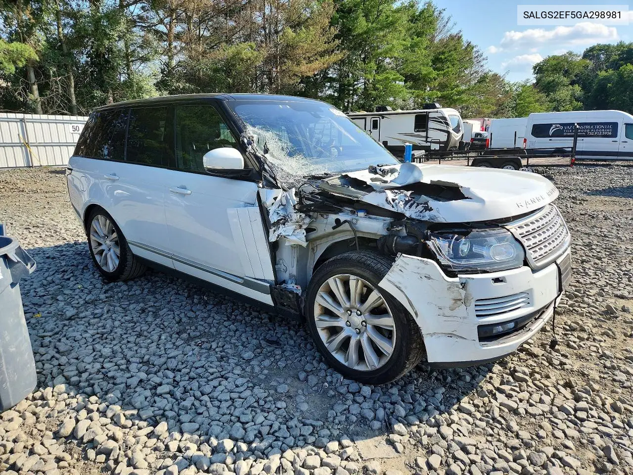 2016 Land Rover Range Rover Supercharged VIN: SALGS2EF5GA298981 Lot: 60842616