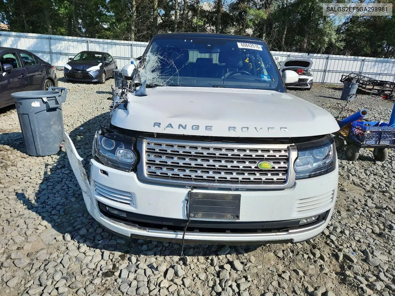 2016 Land Rover Range Rover Supercharged VIN: SALGS2EF5GA298981 Lot: 60842616