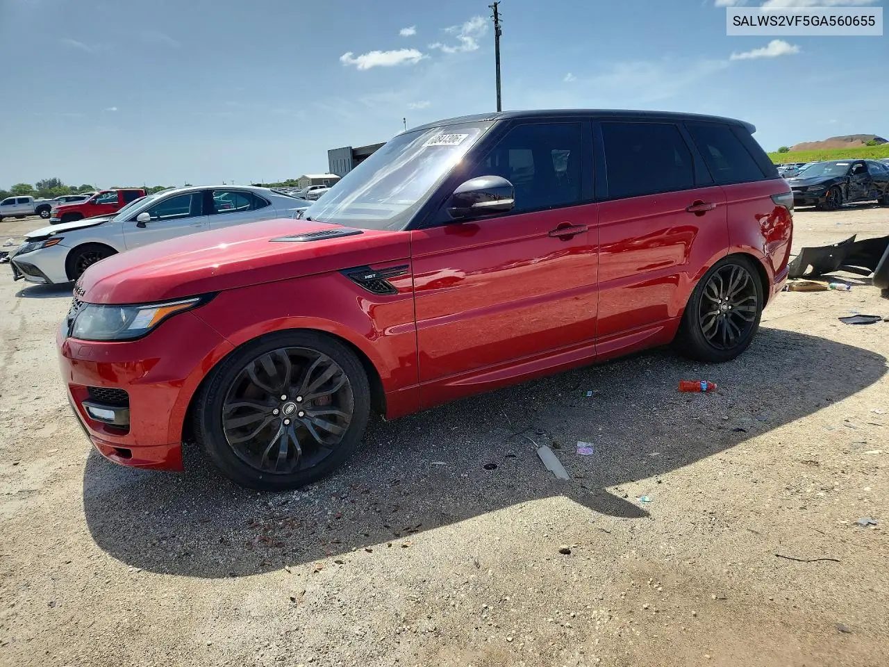 2016 Land Rover Range Rover Sport Hst VIN: SALWS2VF5GA560655 Lot: 60844306