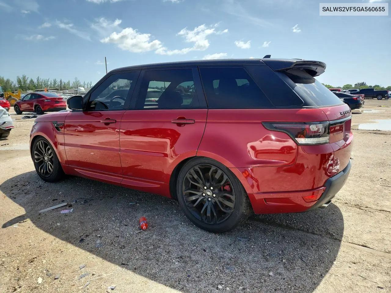 2016 Land Rover Range Rover Sport Hst VIN: SALWS2VF5GA560655 Lot: 60844306