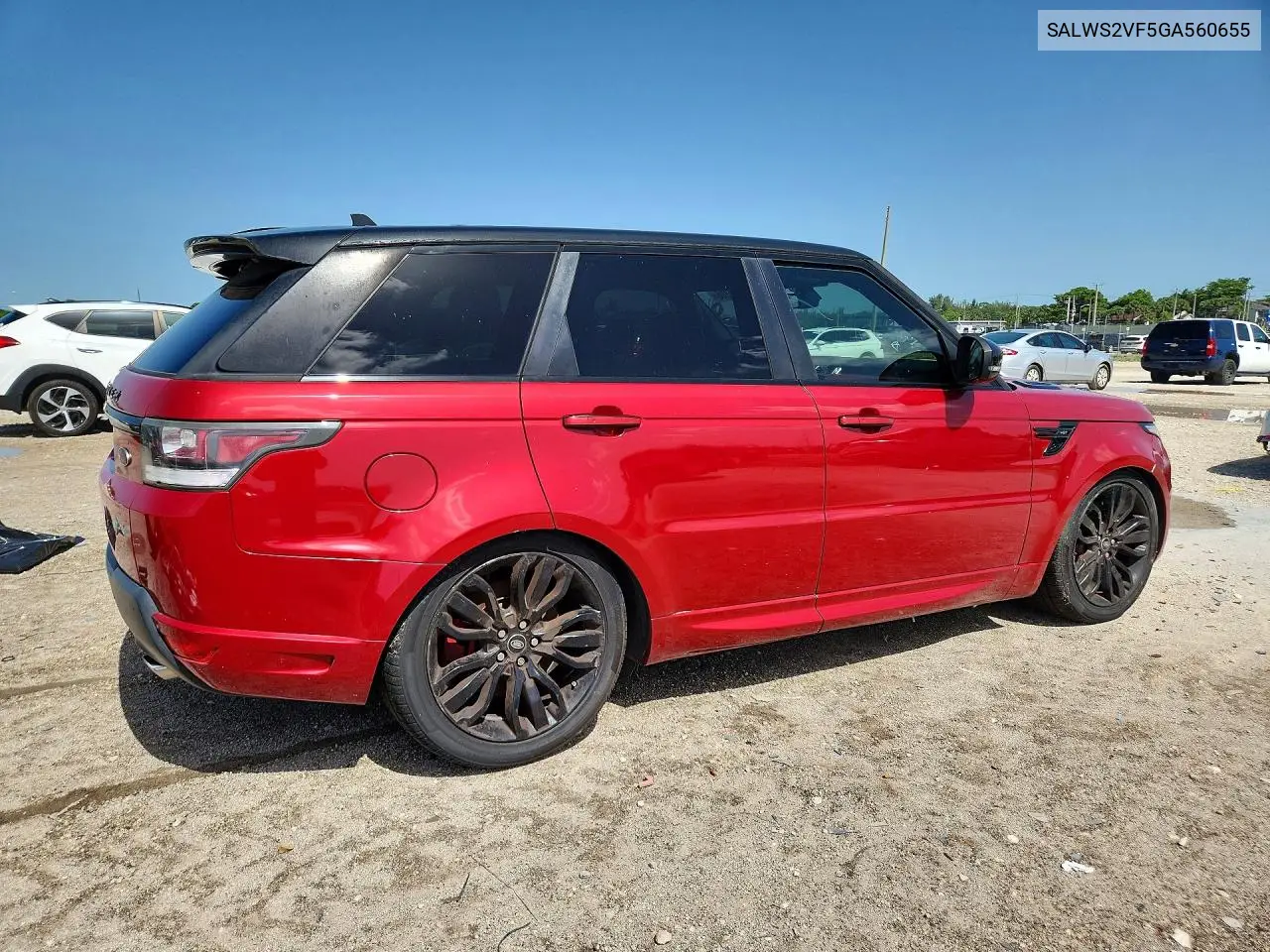 2016 Land Rover Range Rover Sport Hst VIN: SALWS2VF5GA560655 Lot: 60844306