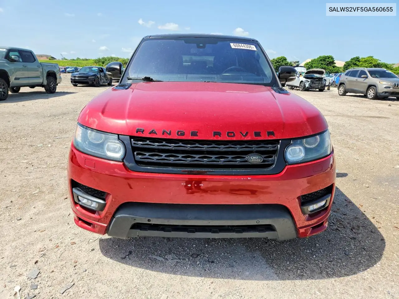 2016 Land Rover Range Rover Sport Hst VIN: SALWS2VF5GA560655 Lot: 60844306