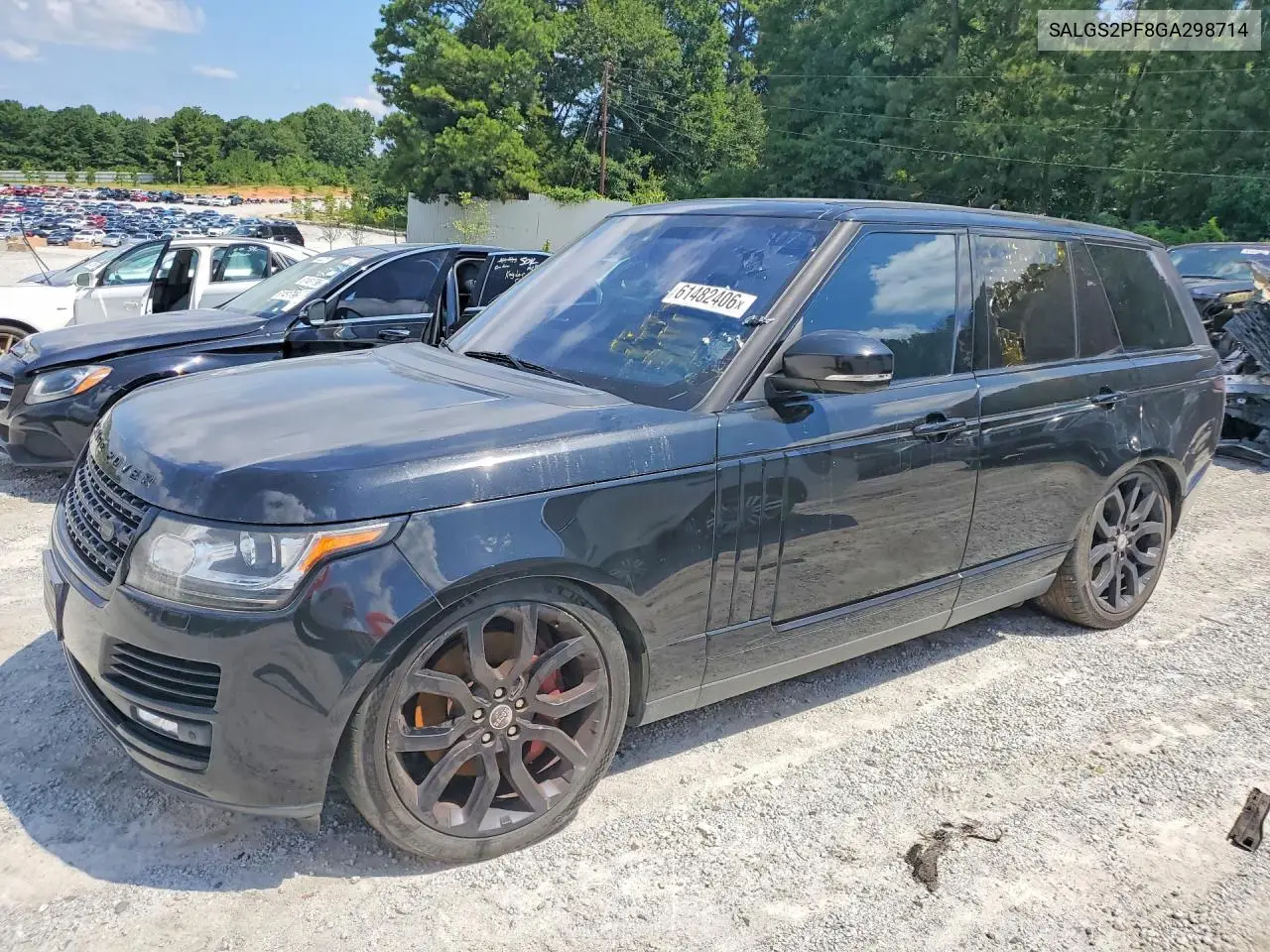 2016 Land Rover Range Rover Hse VIN: SALGS2PF8GA298714 Lot: 61482406