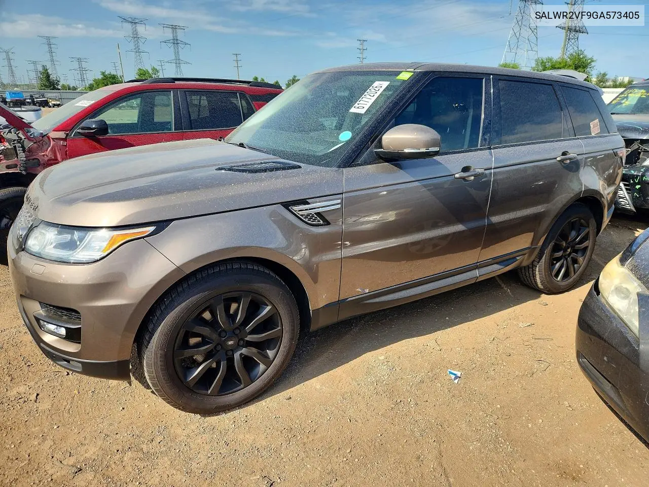 2016 Land Rover Range Rover Sport Hse VIN: SALWR2VF9GA573405 Lot: 61772026