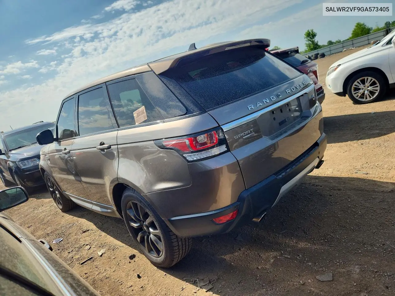 2016 Land Rover Range Rover Sport Hse VIN: SALWR2VF9GA573405 Lot: 61772026