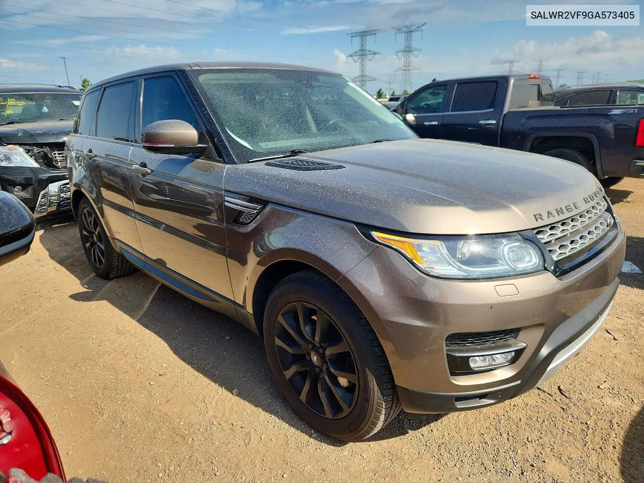 2016 Land Rover Range Rover Sport Hse VIN: SALWR2VF9GA573405 Lot: 61772026