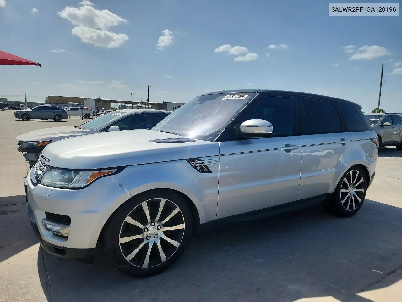 2016 Land Rover Range Rover Sport Hse VIN: SALWR2PF1GA120196 Lot: 61812366