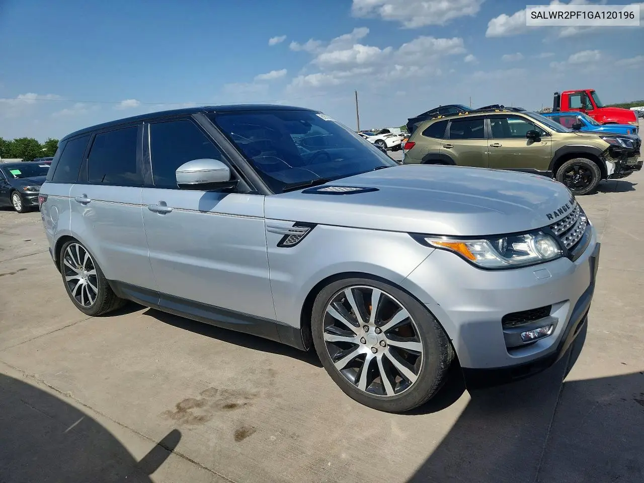 2016 Land Rover Range Rover Sport Hse VIN: SALWR2PF1GA120196 Lot: 61812366