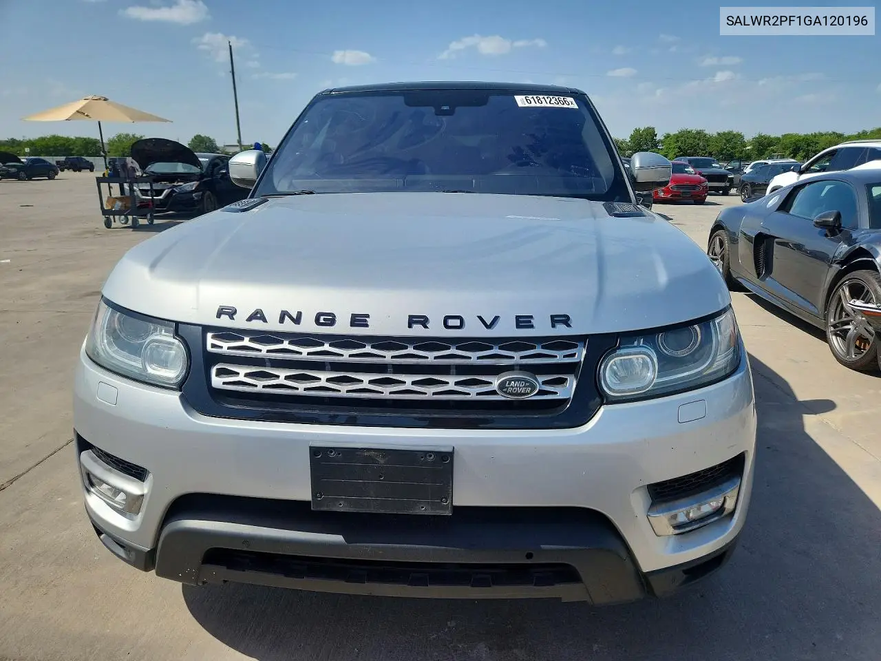2016 Land Rover Range Rover Sport Hse VIN: SALWR2PF1GA120196 Lot: 61812366