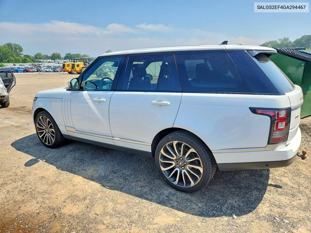 2016 Land Rover Range Rover Supercharged VIN: SALGS2EF4GA294467 Lot: 61940076