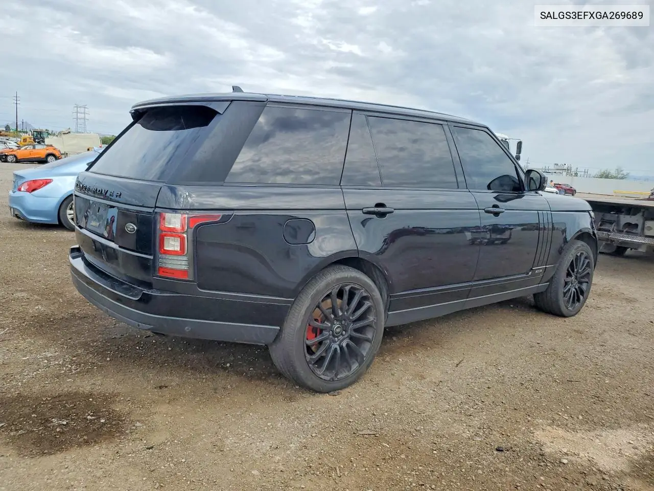 2016 Land Rover Range Rover Supercharged VIN: SALGS3EFXGA269689 Lot: 62124076