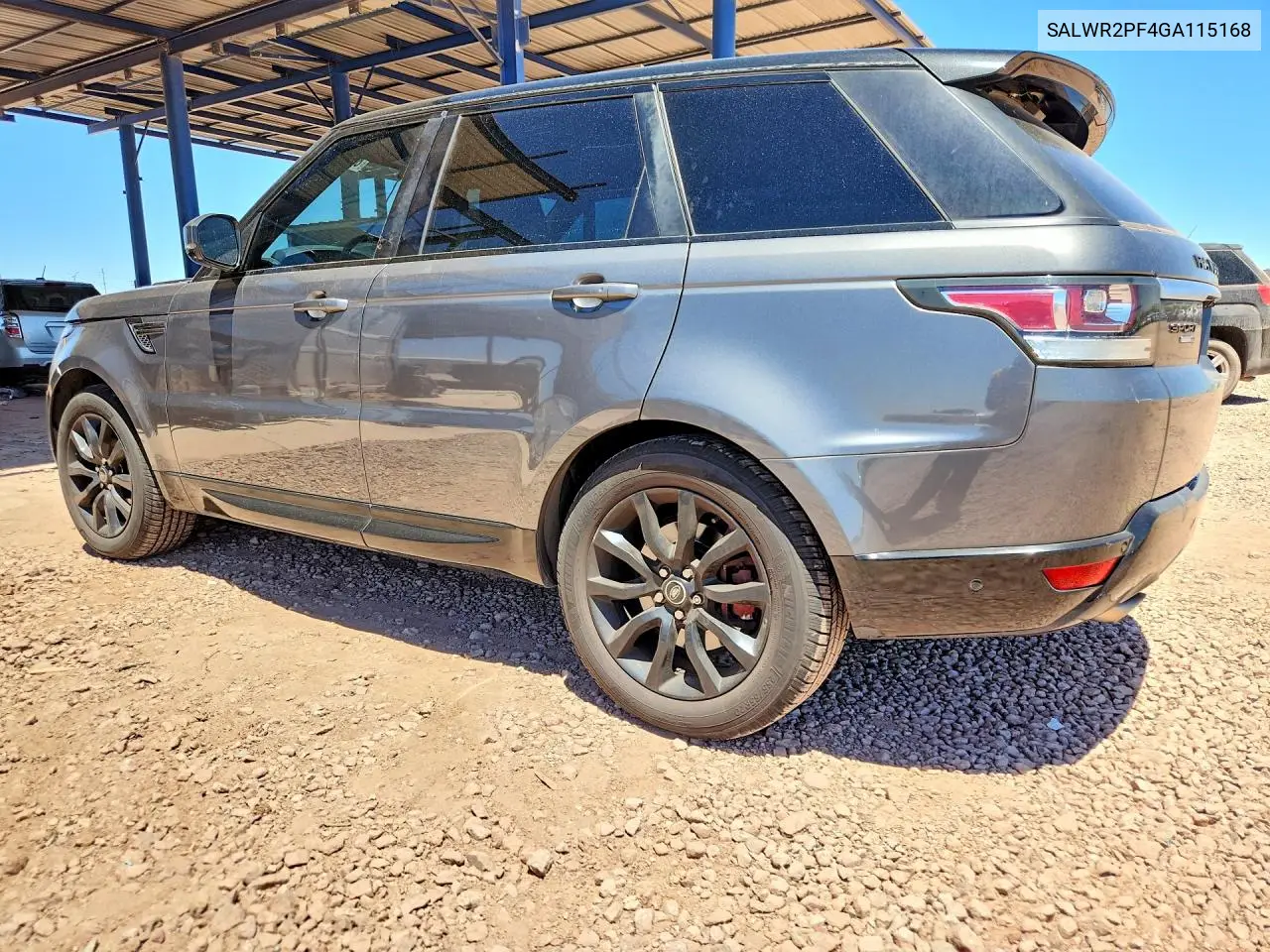 2016 Land Rover Range Rover Sport Hse VIN: SALWR2PF4GA115168 Lot: 85964035