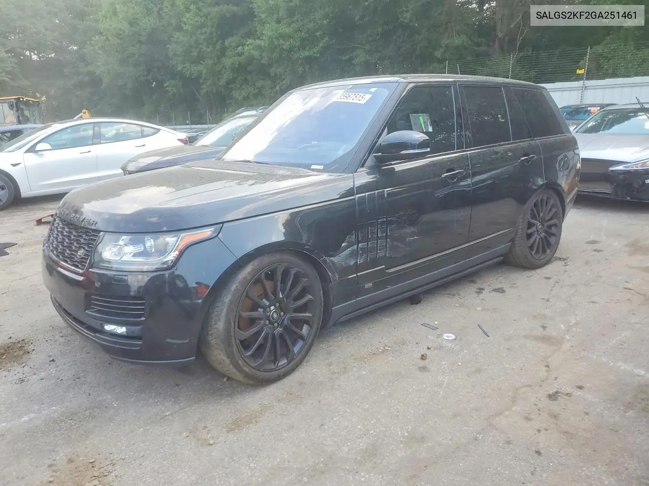 2016 Land Rover Range Rover Hse VIN: SALGS2KF2GA251461 Lot: 85967515