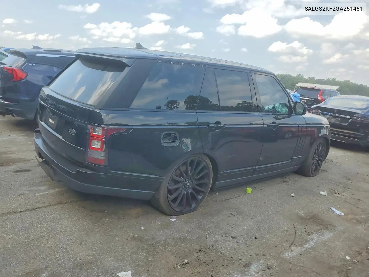 2016 Land Rover Range Rover Hse VIN: SALGS2KF2GA251461 Lot: 85967515