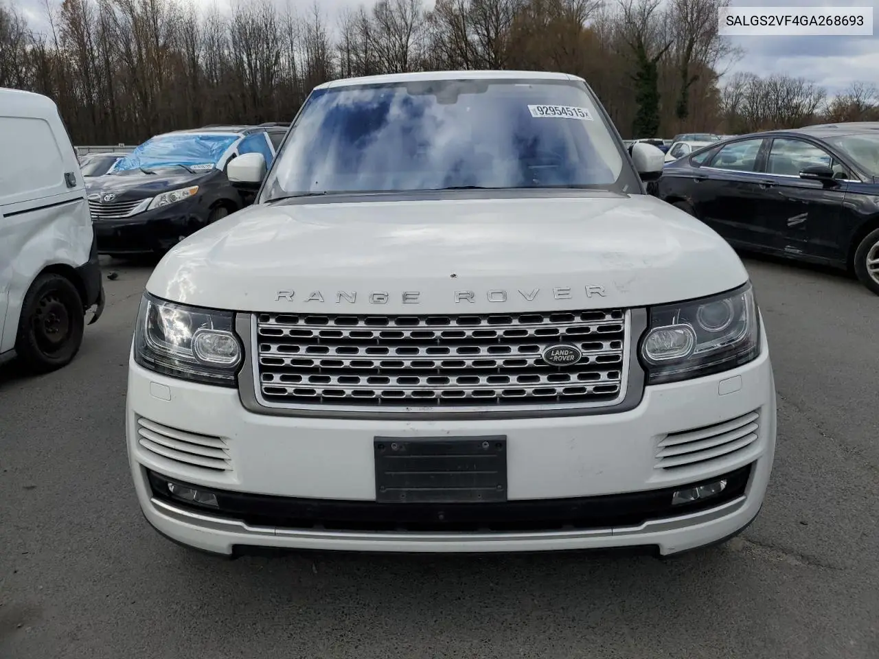 SALGS2VF4GA268693 2016 Land Rover Range Rover Hse