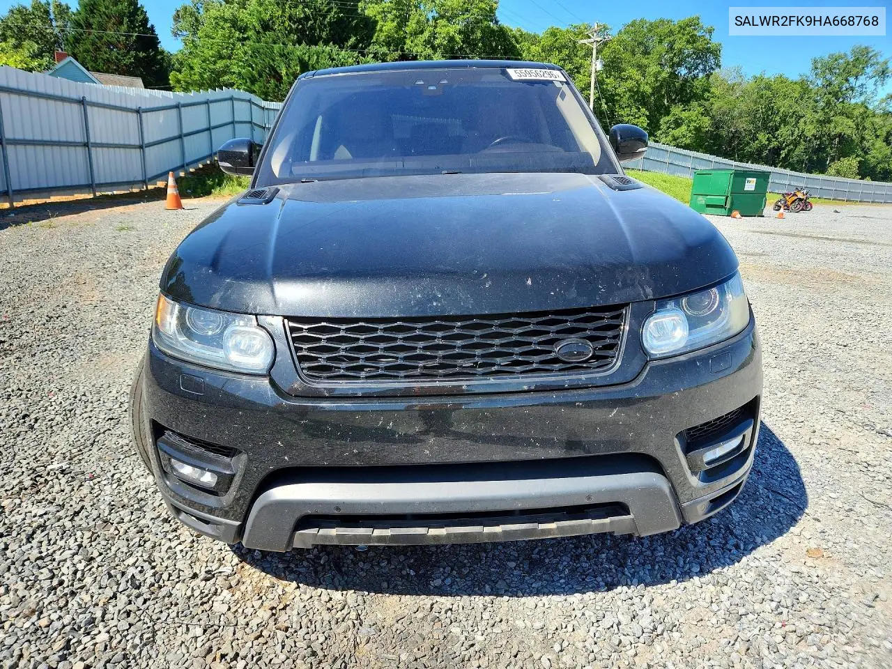 2017 Land Rover Range Rover Sport Hse VIN: SALWR2FK9HA668768 Lot: 55956296