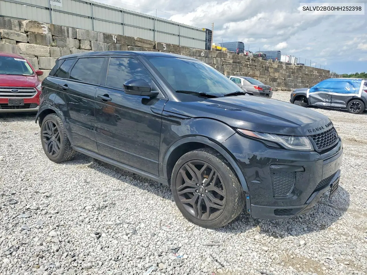 2017 Land Rover Range Rover Evoque Hse Dynamic VIN: SALVD2BG0HH252398 Lot: 56800666