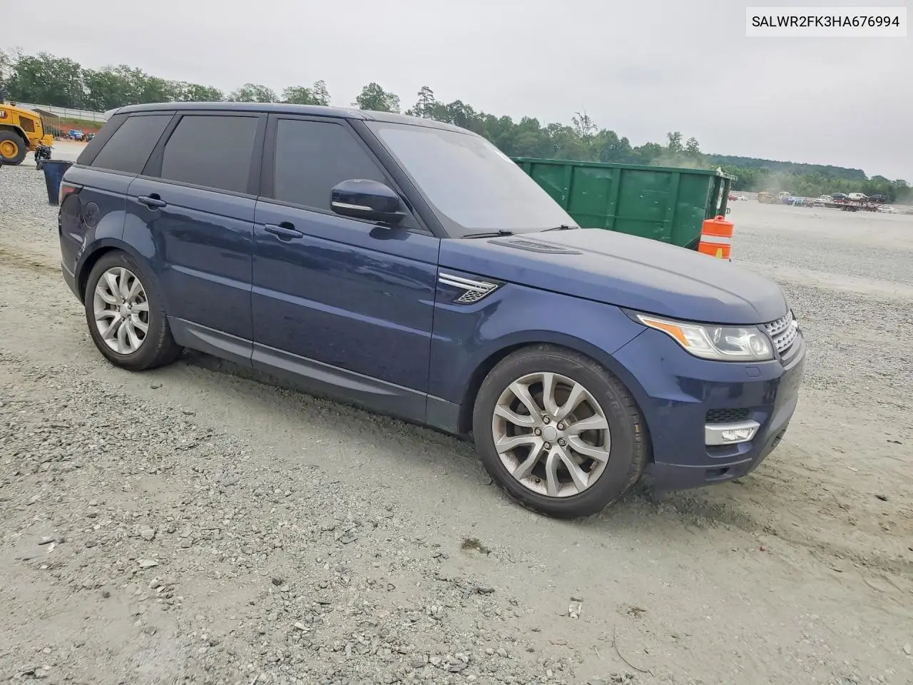 2017 Land Rover Range Rover Sport Hse VIN: SALWR2FK3HA676994 Lot: 56836266