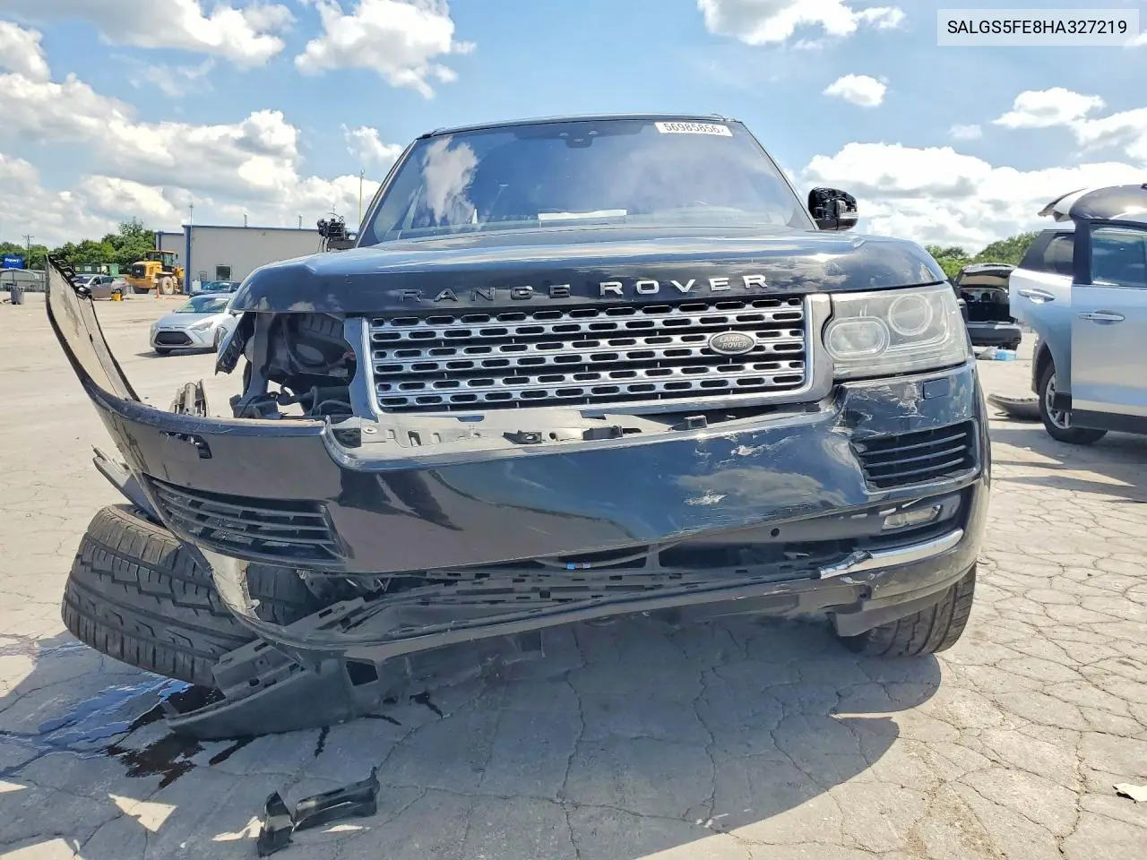 2017 Land Rover Range Rover Supercharged VIN: SALGS5FE8HA327219 Lot: 56985856