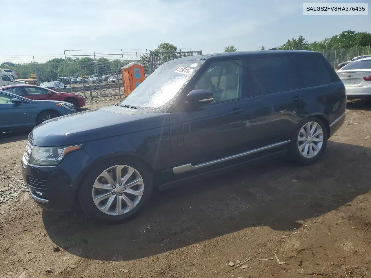 2017 Land Rover Range Rover Hse VIN: SALGS2FV8HA376435 Lot: 57092186