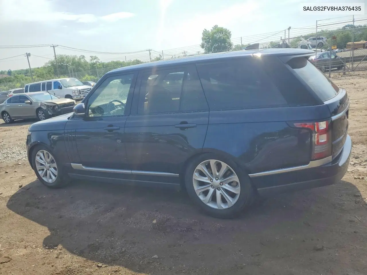 2017 Land Rover Range Rover Hse VIN: SALGS2FV8HA376435 Lot: 57092186