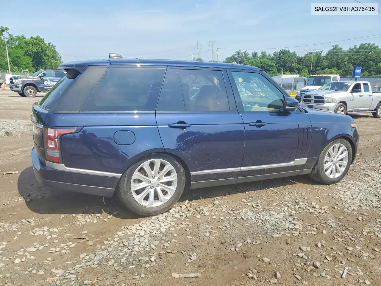 2017 Land Rover Range Rover Hse VIN: SALGS2FV8HA376435 Lot: 57092186