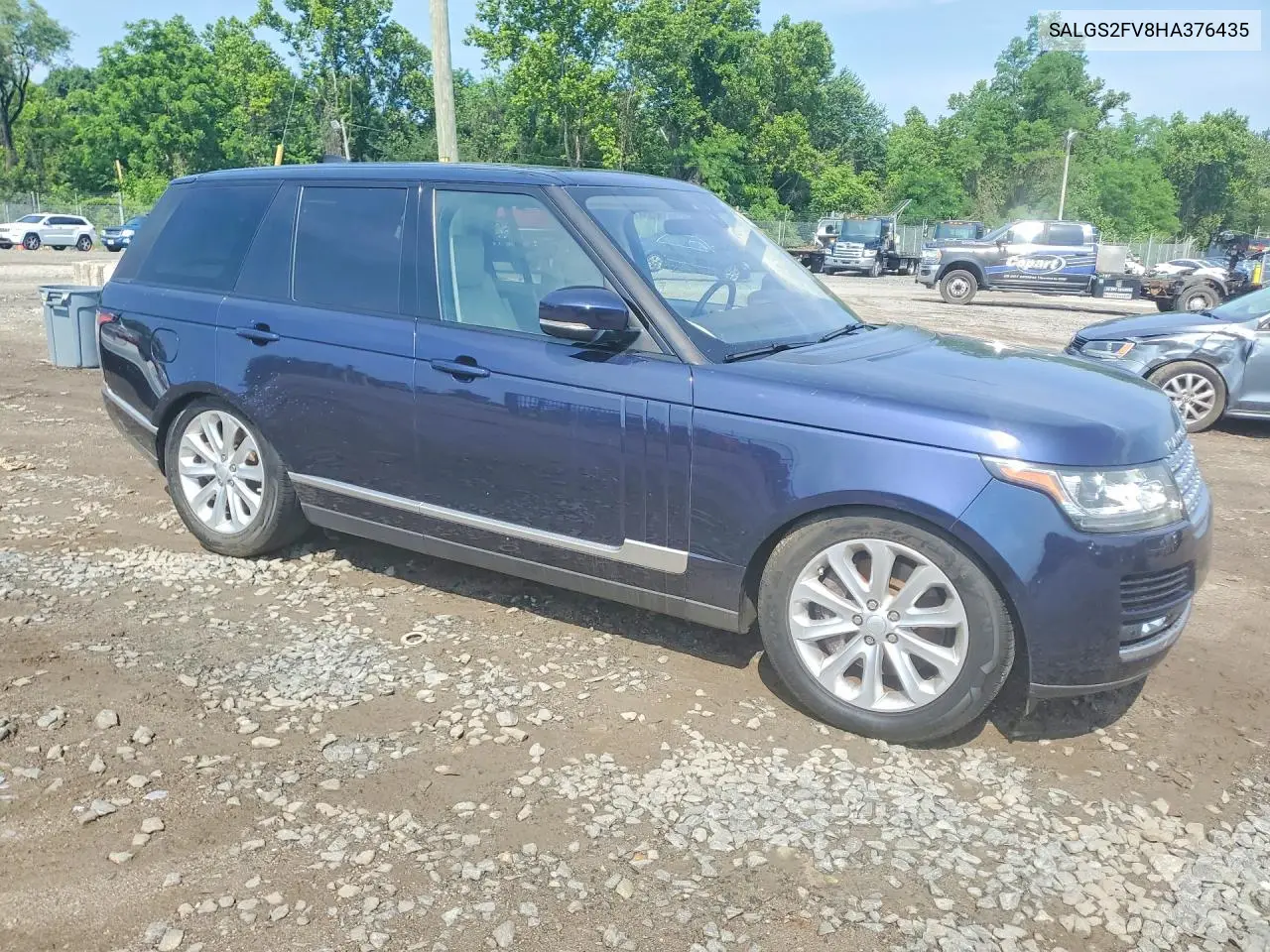 2017 Land Rover Range Rover Hse VIN: SALGS2FV8HA376435 Lot: 57092186