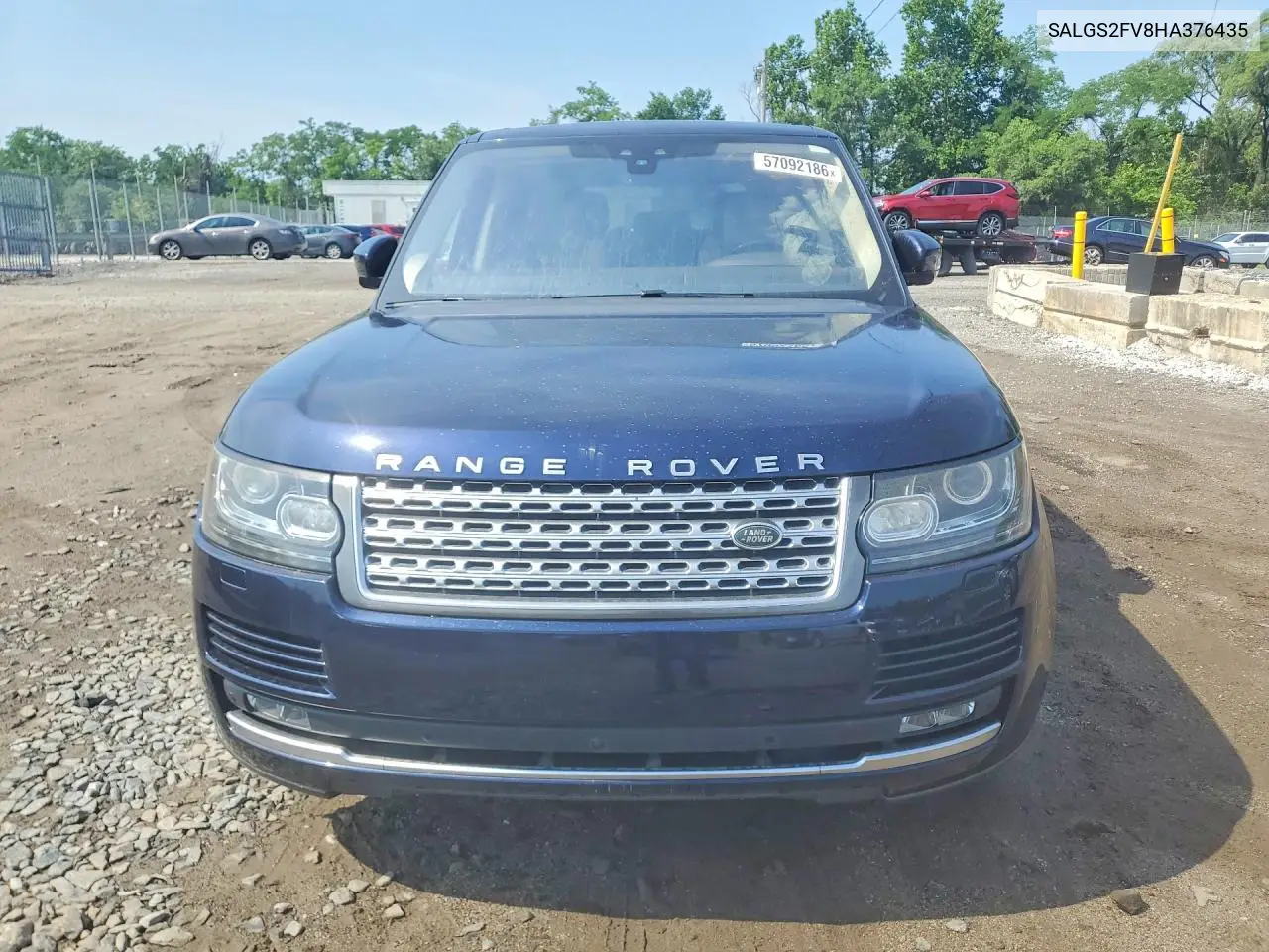 2017 Land Rover Range Rover Hse VIN: SALGS2FV8HA376435 Lot: 57092186