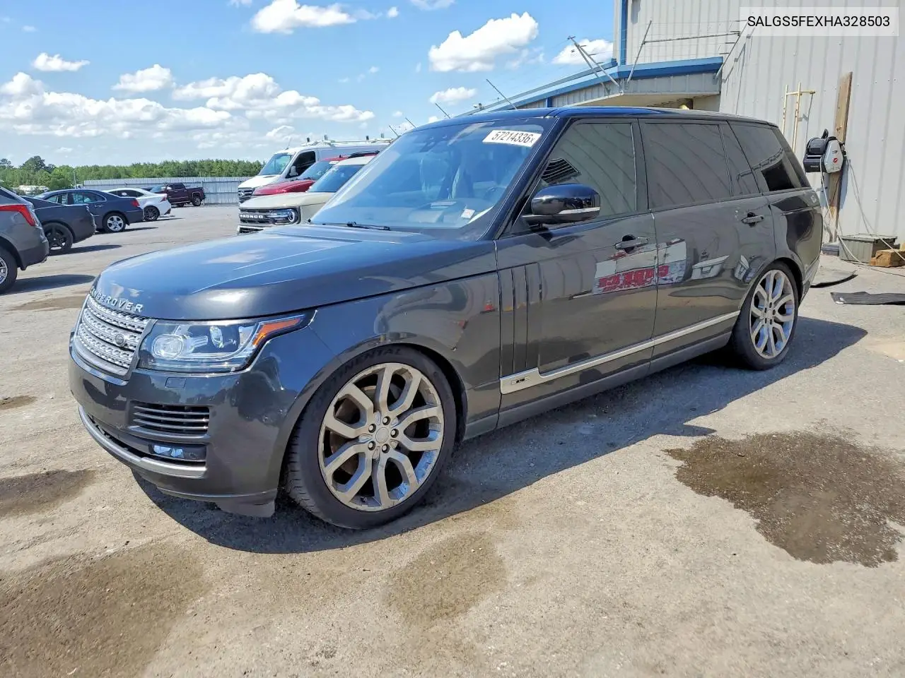 2017 Land Rover Range Rover Supercharged VIN: SALGS5FEXHA328503 Lot: 57214336